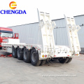 Chengda factory 4 axles lowbed truck semi trailer